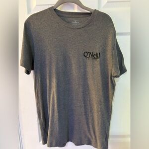 EUC men’s O’Neill Gray Floral Short Sleeve Tee. Size M